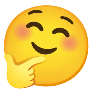 ☺️ emoji 🤔 Thinking @gboardpecks 🤔 Telegram sticker 21 of 120