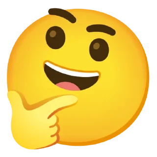 😀 emoji 🤔 Thinking @gboardpecks 🤔 Telegram sticker 1 of 120