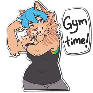 💪 emoji Brynn by AlterKitten Telegram sticker 3 of 110