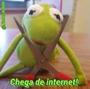 😐 emoji Kermit, the frog 3 🐸 Telegram sticker 16 of 120