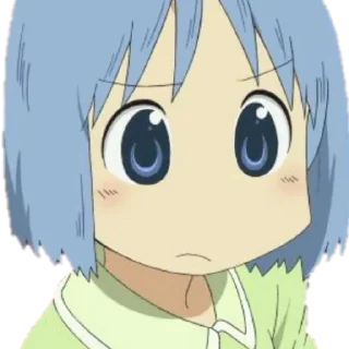 🤨 emoji Nichijou Telegram sticker 14 of 19