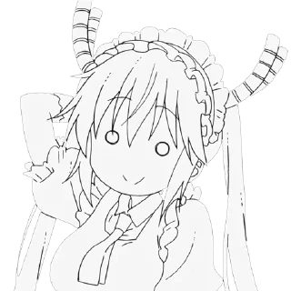 🥴 emoji Kobayashi by @raivozo Telegram sticker 5 of 118