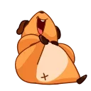 😆 emoji (｡･∀･)ﾉﾞ嗨起来 Telegram sticker 10 of 40