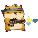 🔫 emoji (｡･∀･)ﾉﾞ嗨起来 Telegram sticker 9 of 40