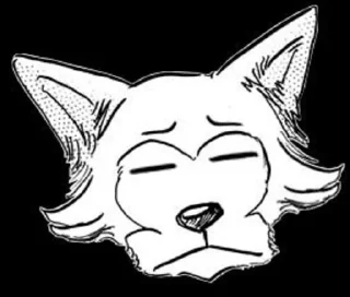 😑 emoji Beastars Telegram sticker 10 of 52