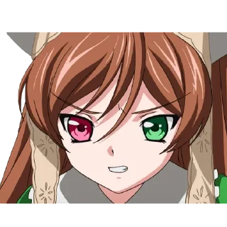 😡 emoji Rozen Maiden - Suiseiseki  翠星石 Telegram sticker 10 of 36