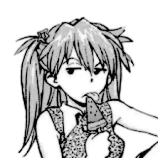 🍁 emoji Asuka Langley Manga Telegram sticker 11 of 39