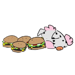 🍔 emoji Furby Telegram sticker 21 of 45