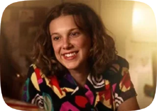 😁 emoji Milly Bobby Brown Telegram sticker 15 of 23