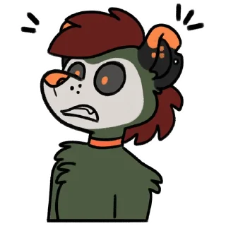 😮 emoji Haze 'Possum Telegram sticker 13 of 28