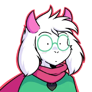 😶 emoji Ralsei Telegram sticker 10 of 39