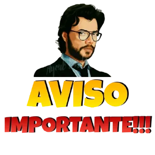 ⚠️ emoji El Professor Telegram sticker 5 of 20