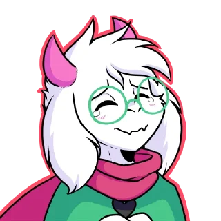 ☺️ emoji Ralsei Telegram sticker 17 of 39