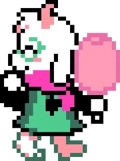 🍬 emoji Ralsei Sprites Telegram sticker 5 of 95