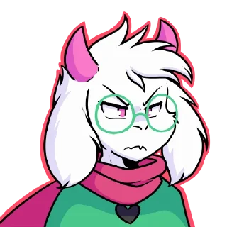 😠 emoji Ralsei Telegram sticker 12 of 39