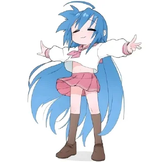 💙 emoji ⌜ Izumi 💙 ⌟ ᨒ @KurumiFan ⛩️ Telegram sticker 22 of 120