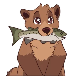 🎣 emoji Grizzly Bears by Pulexart.com Telegram sticker 5 of 13