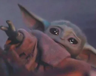 😔 emoji Baby yoda Telegram sticker 9 of 59