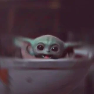 😔 emoji Baby yoda Telegram sticker 20 of 59