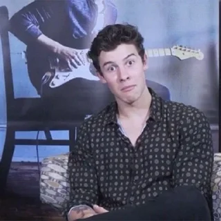 😳 emoji Shawn Mendes reacts Telegram sticker 14 of 98
