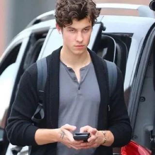 🙄 emoji Shawn Mendes reacts Telegram sticker 23 of 98