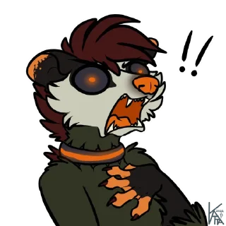 ‼️ emoji Haze 'Possum Telegram sticker 17 of 28