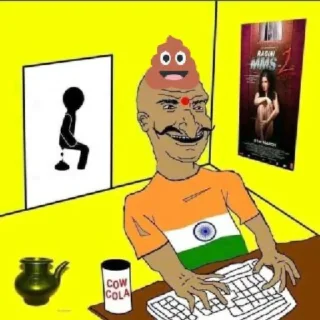 😂 emoji Indian Hate (@CalsiBot) Telegram sticker 19 of 39