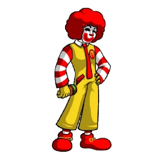 🙂 emoji Ronald mcdonald Telegram sticker 6 of 16