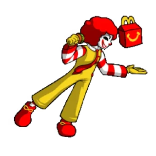 👍 emoji Ronald mcdonald Telegram sticker 7 of 16