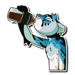 🍵 emoji Dino Telegram sticker 10 of 11
