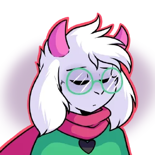 🙃 emoji Ralsei Telegram sticker 15 of 39
