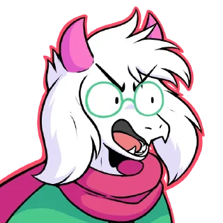 😡 emoji Ralsei Telegram sticker 9 of 39