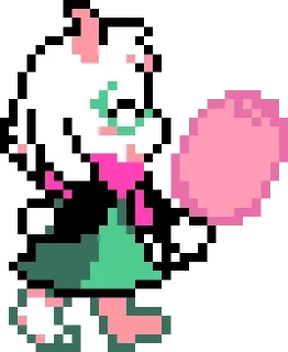 Sticker from Ralsei Sprites
