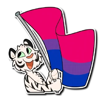 🏳️‍🌈 emoji White Tiger 2 Telegram sticker 14 of 51
