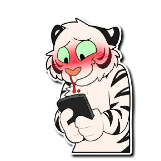 😳 emoji White Tiger 2 Telegram sticker 22 of 51