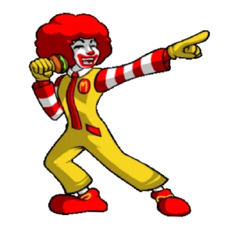 👉 emoji Ronald mcdonald Telegram sticker 12 of 16