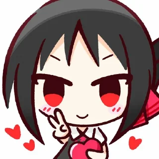 ❤ emoji 四宮かぐや Telegram sticker 20 of 34