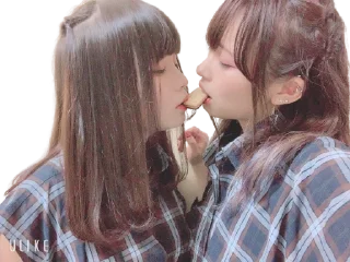 👩‍❤️‍💋‍👩 emoji ぷりん (Purin)❤️ Telegram sticker 20 of 30