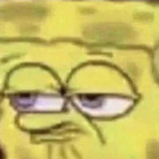 😒 emoji Spongebob Telegram sticker 8 of 10