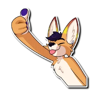 👍 emoji Aki Telegram sticker 16 of 17