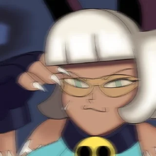 😏 emoji Ms. Fortune (Skullforce) Telegram sticker 18 of 83