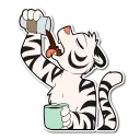 ☕ emoji White Tiger Telegram sticker 11 of 120