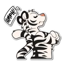 😑 emoji White Tiger Telegram sticker 20 of 120