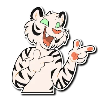 👉 emoji White Tiger 2 Telegram sticker 23 of 51
