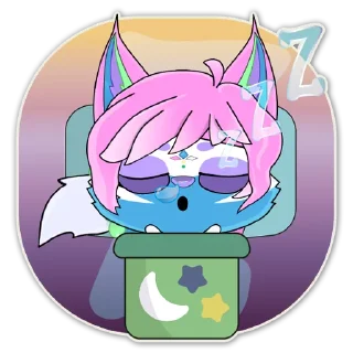 😴 emoji Lovely Zura Telegram sticker 9 of 49