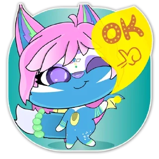 👍 emoji Lovely Zura Telegram sticker 10 of 49