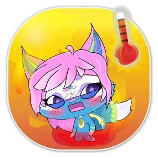 🥵 emoji Lovely Zura Telegram sticker 13 of 49
