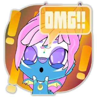 😨 emoji Lovely Zura Telegram sticker 23 of 49