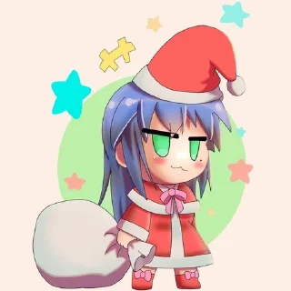 💙 emoji ⌜ Izumi 💙 ⌟ ᨒ @KurumiFan ⛩️ Telegram sticker 20 of 120