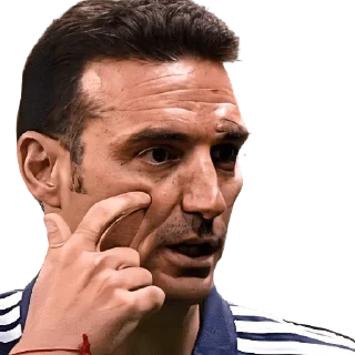 😲 emoji Lionel Scaloni Telegram sticker 21 of 32